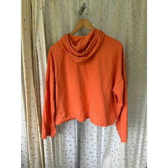 Everlane Women's 100% Organic Cotton Retro Jersey Drawstring Hoodie Sweatshirt L - Picture 6 of 8